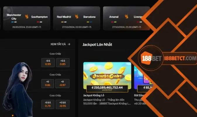 Khi chơi cược tại 188Bet anh em có cơ hội nhận được Jackpot lớn nhất