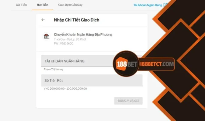 Anh em nên tìm hiểu hướng dẫn rút tiền 188Bet qua ngân hàng để thực hiện chuẩn